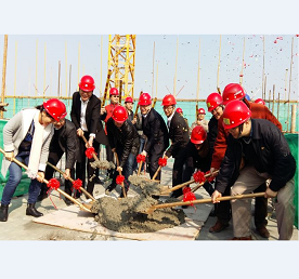 开云在线平台方大城封顶仪式顺利举行